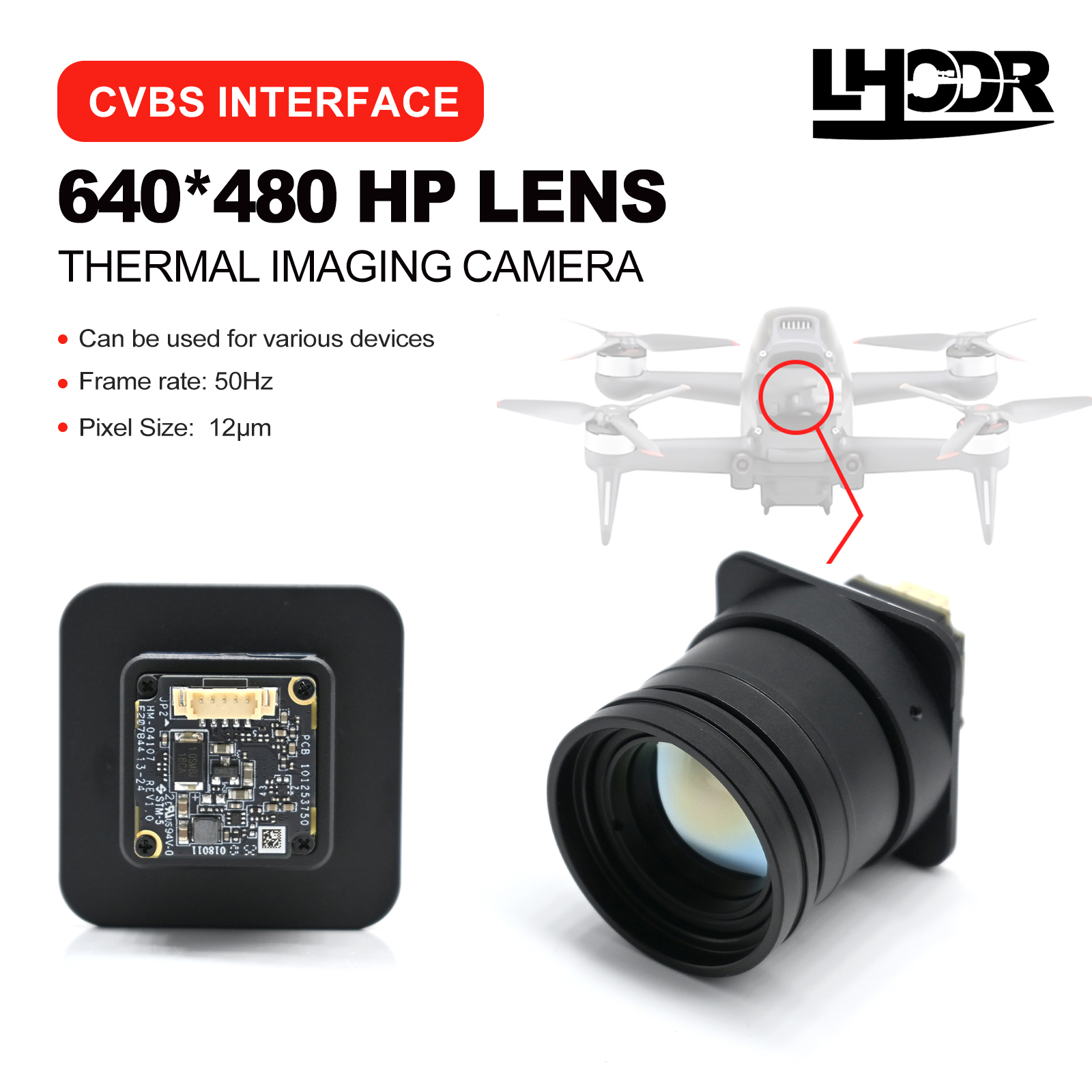 30mm 640x480 pix Drone thermal - Drone Kit Build Yourself のレビューと価格