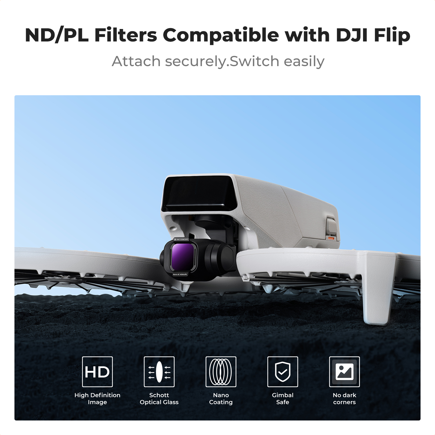 K&F Concept ND/PL Filter Set f - Drone Kit With Camera のレビューと価格