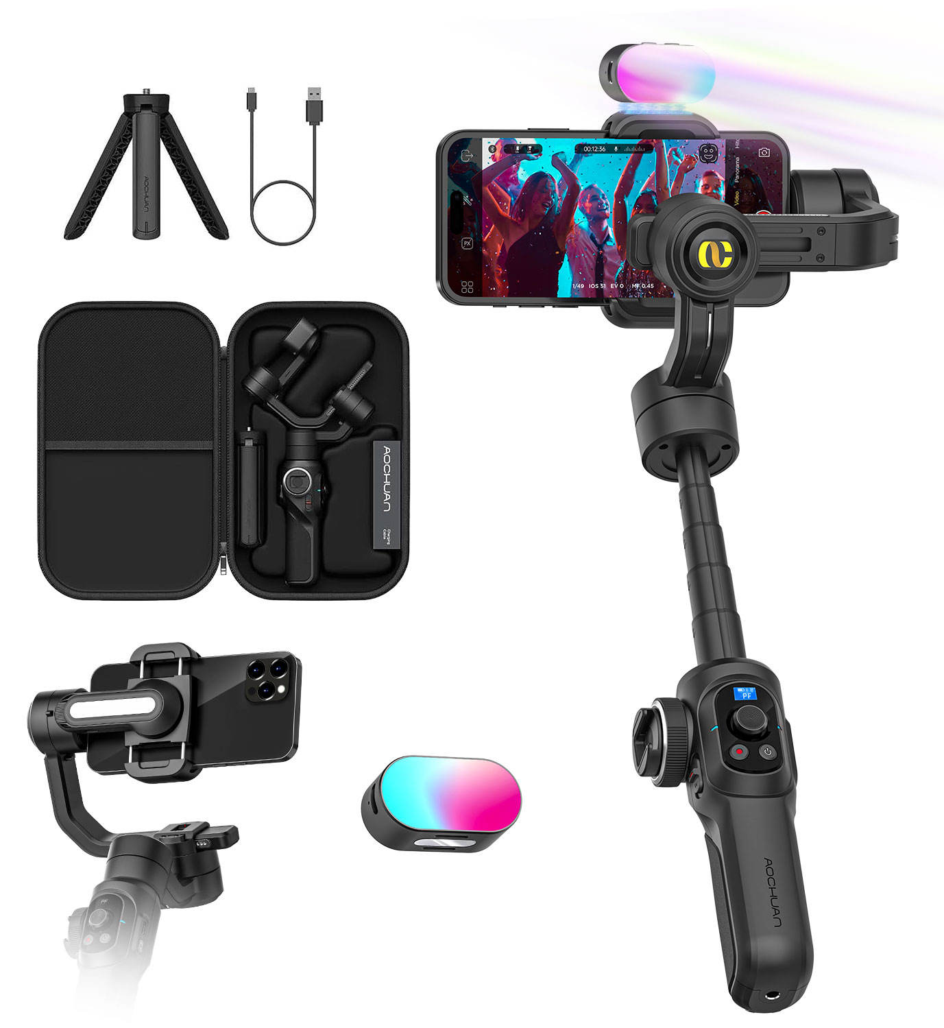 Aochuan Smart S2 Smart Gimbal  - Drone Kit Professional のレビューと価格