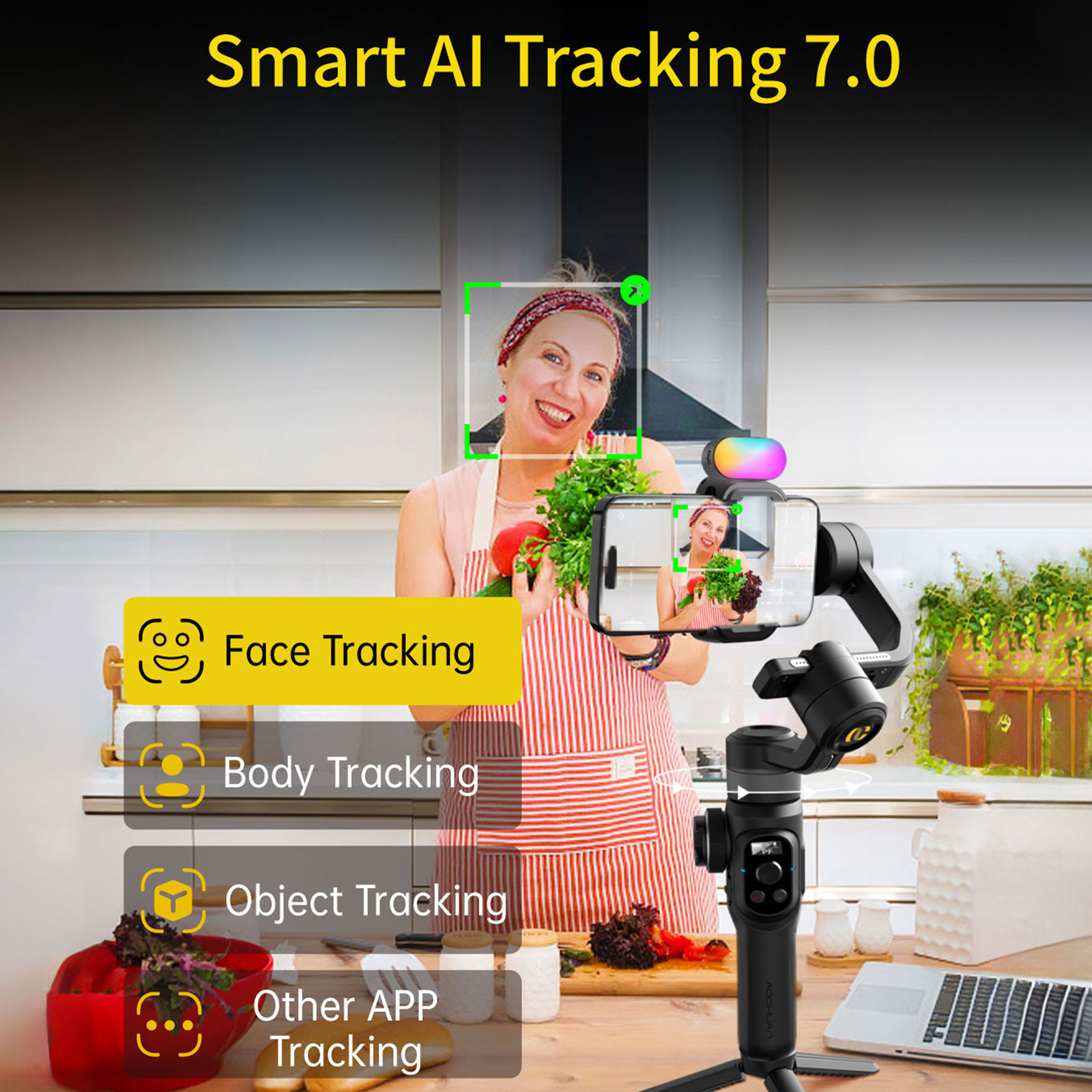 Aochuan Smart S2 Smart Gimbal  - Drone Kit Professional のレビューと価格